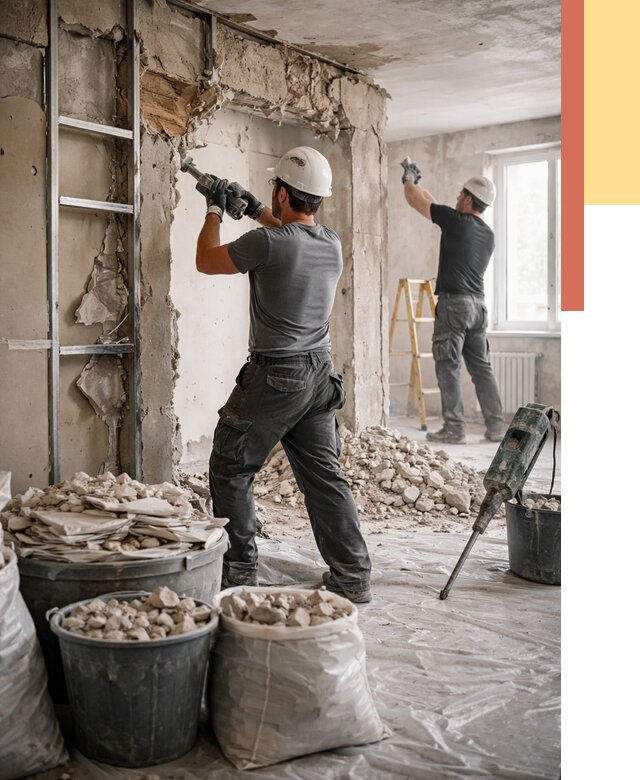 Демонтажные работы в Сальске от 2745 руб. — услуги и цена под ключ | ОТДЕЛОЧНИК-Слс