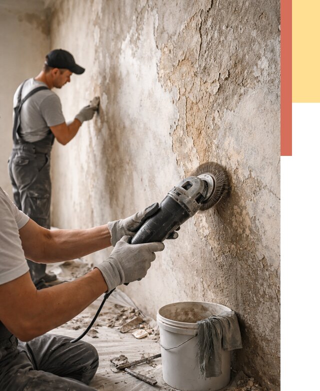 Снятие и удаление краски со стен в Сальске от 2135 руб. — ОТДЕЛОЧНИК-Слс