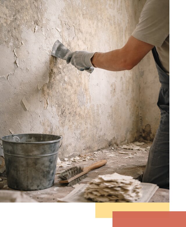 Удаление старой краски со стен в Сальске качественно и быстро