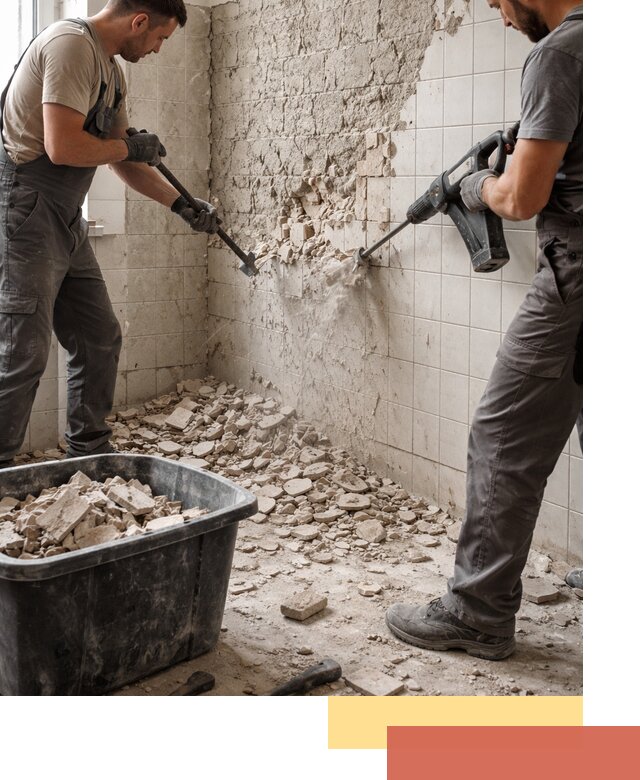 Демонтаж плитки со стен в Сальске быстро и аккуратно