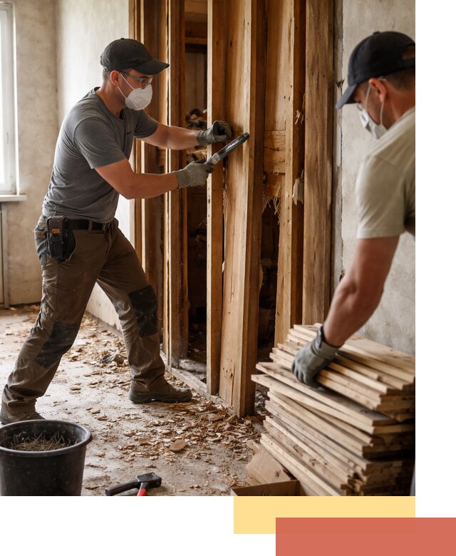 Демонтаж деревянных перегородок в Сальске быстро и аккуратно