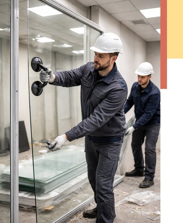 Демонтаж стеклянных перегородок в Сальске от 3254 руб. — быстро и недорого | ОТДЕЛОЧНИК-Слс