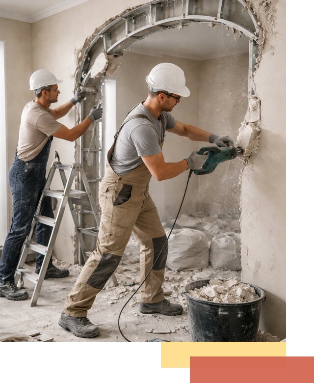 Демонтаж гипсокартонной арки в Сальске быстро и аккуратно