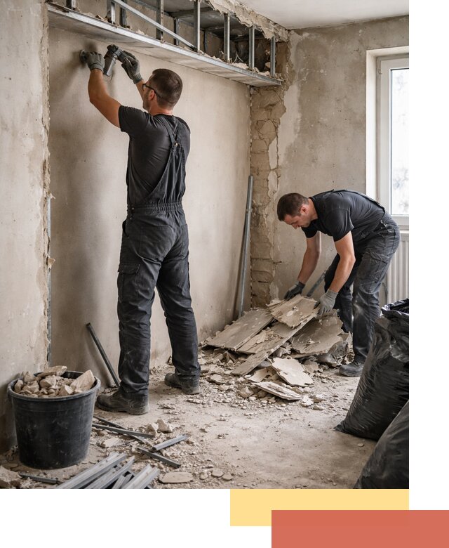 Демонтаж короба из гипсокартона в Сальске быстро и аккуратно