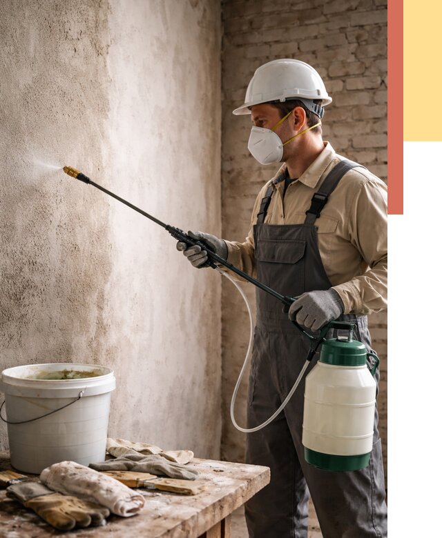 Антисептическая обработка стен в Сальске от 1220 руб. — быстро и недорого | ОТДЕЛОЧНИК-Слс