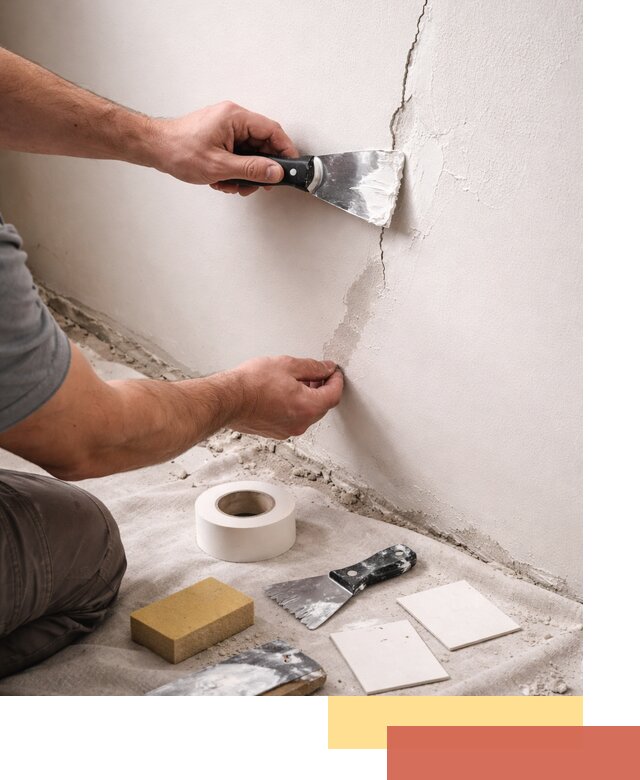 Заделка трещин и сколов в стенах и потолках в Сальске