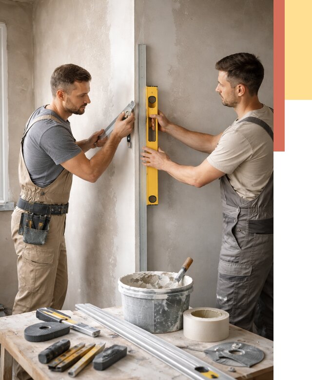 Выведение углов стен в Сальске от 1881 руб. быстро и недорого | ОТДЕЛОЧНИК-Слс