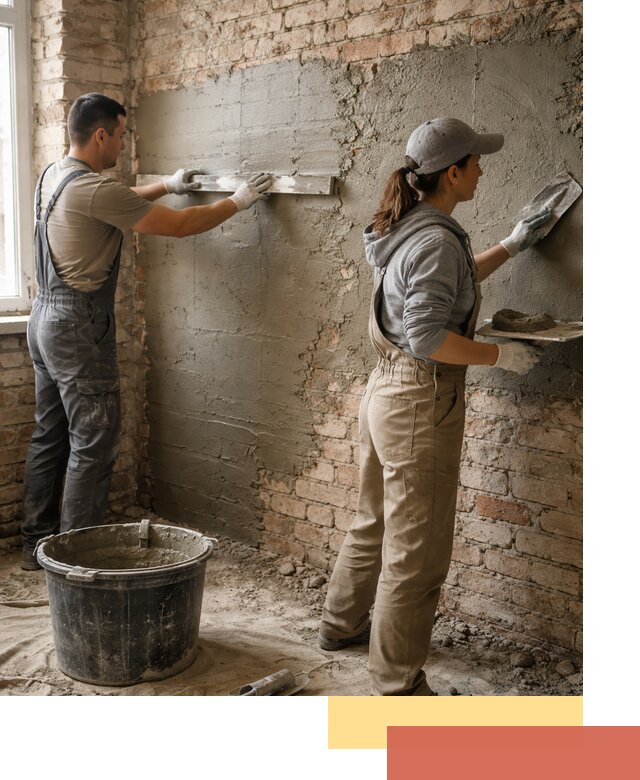 Штукатурка кирпичных стен в Сальске — качественно и надежно