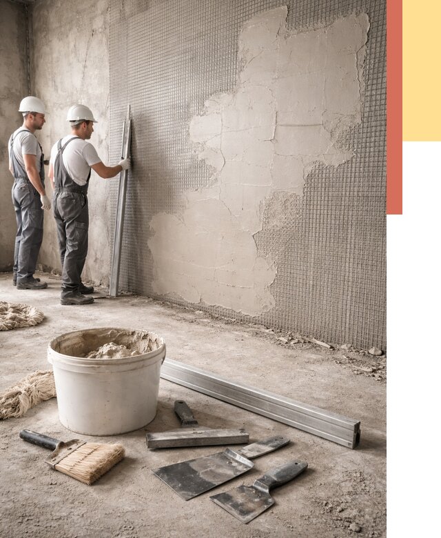 Штукатурка стен по сетке в Сальске от 5592 руб./м2 — быстро и недорого | ОТДЕЛОЧНИК-Слс