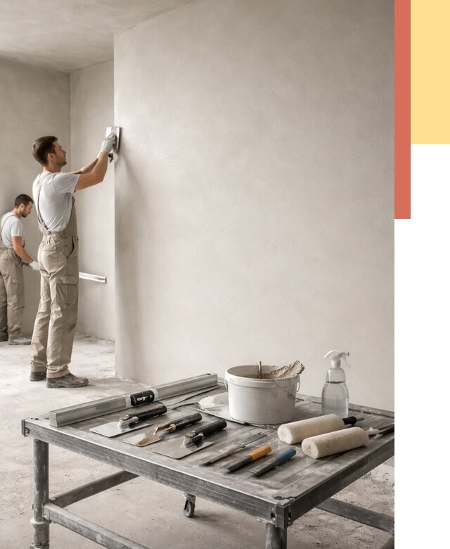 Штукатурка стен под покраску в Сальске от 4576 руб./м² — качественно и недорого | ОТДЕЛОЧНИК-Слс