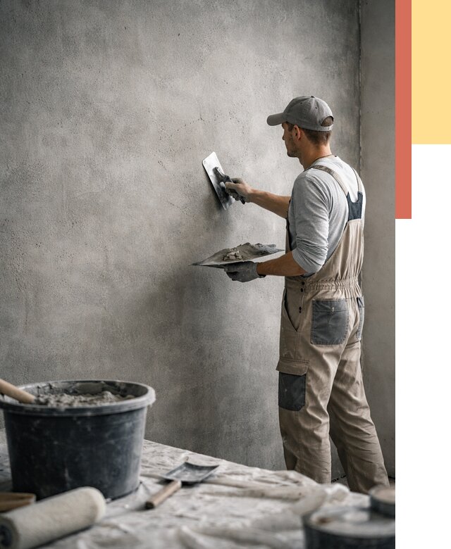 Декоративная штукатурка под бетон в Сальске от 2542 руб./м² — нанесение под ключ | ОТДЕЛОЧНИК-Слс