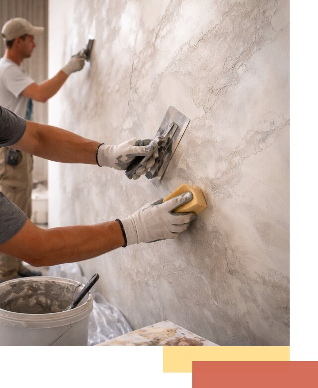 Декоративная штукатурка под мрамор в Сальске для стен и потолков