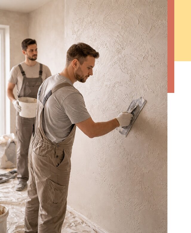 Фактурная штукатурка стен в Сальске от 4271 руб./м² — заказать под ключ | ОТДЕЛОЧНИК-Слс