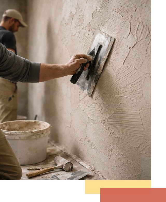 Фактурная штукатурка стен в Сальске — монтаж, отделка, реставрация