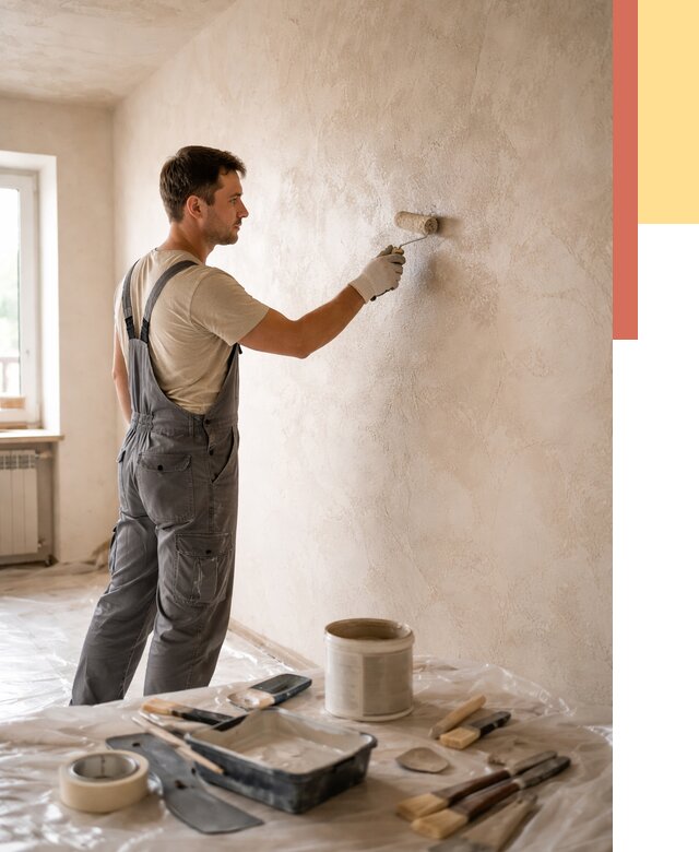 Нанесение лессирующей краски по декоративке в Сальске от 1779 руб. | ОТДЕЛОЧНИК-Слс