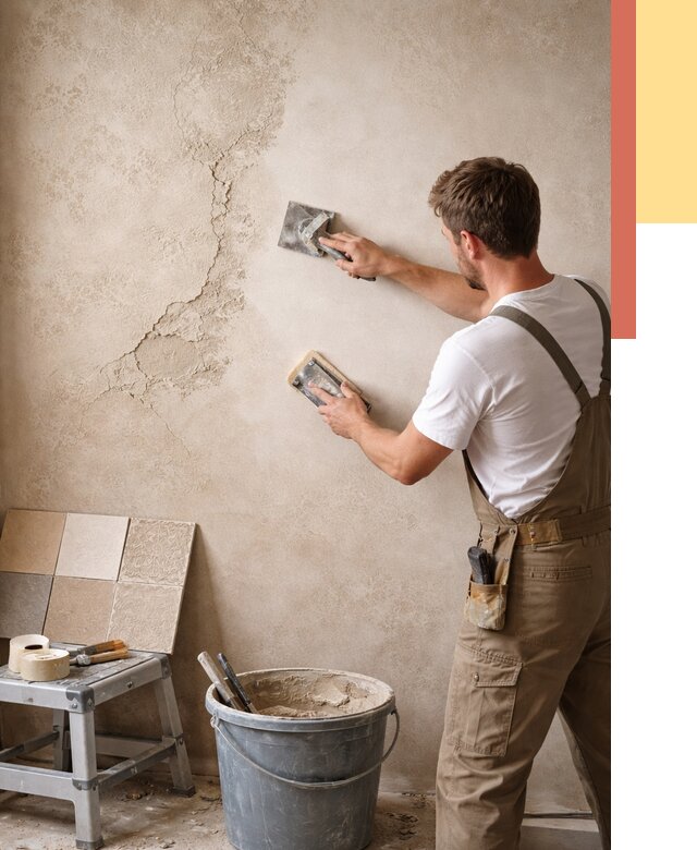 Ремонт декоративной штукатурки в Сальске от 4576 руб. под ключ | ОТДЕЛОЧНИК-Слс