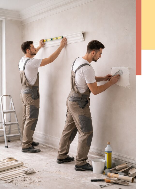 Монтаж лепнины на стены в Сальске от 4576 руб. — недорого, быстро | ОТДЕЛОЧНИК-Слс