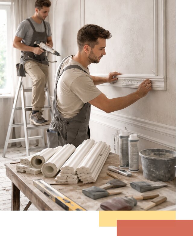 Монтаж лепнины на стены в Сальске профессионально и качественно