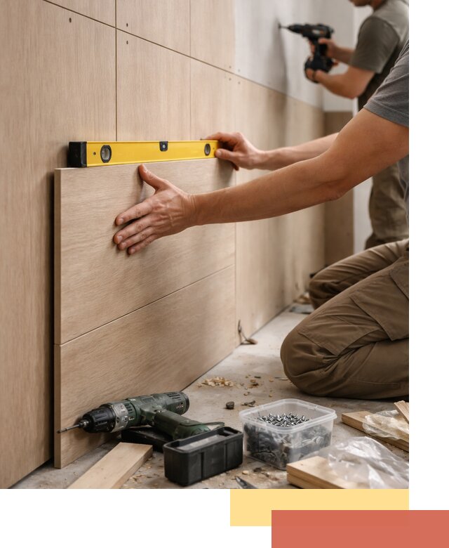 Профессиональный монтаж МДФ панелей на стены в Сальске