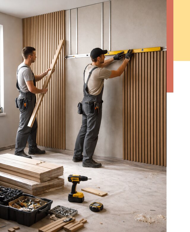 Монтаж реечных панелей на стены в Сальске от 1220 руб. — быстро и недорого | ОТДЕЛОЧНИК-Слс