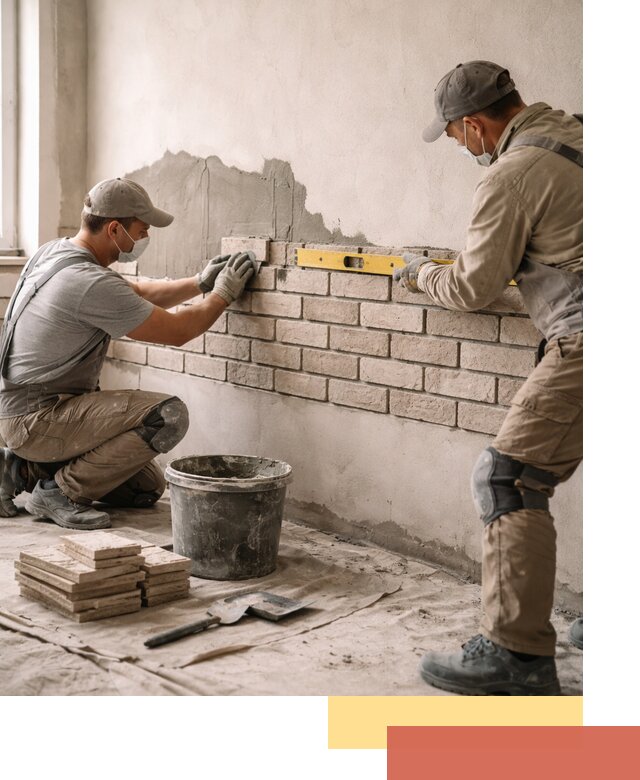 Монтаж декоративного кирпича профессионально в Сальске