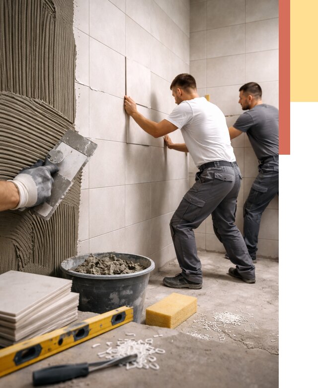 Укладка плитки на стены в Сальске от 864 руб. — качественно и недорого | ОТДЕЛОЧНИК-Слс