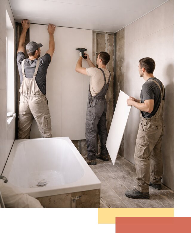 Отделка ванной панели ПВХ профессионально в Сальске