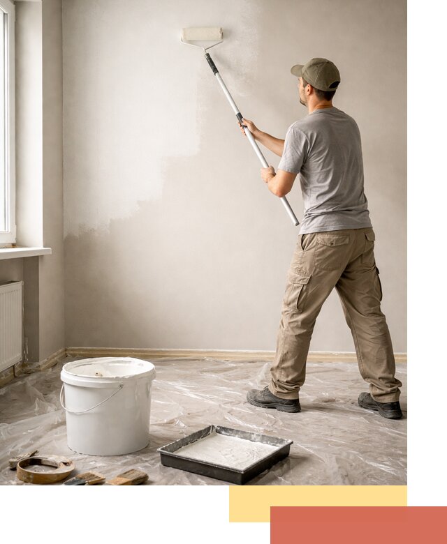 Покраска стен латексной краской в Сальске качественно и быстро