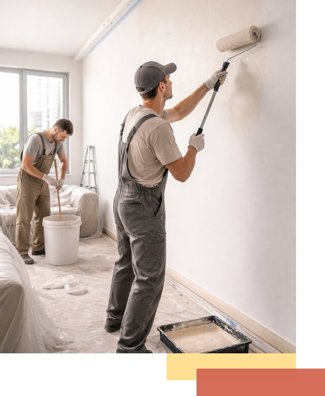 Покраска стен в офисе в Сальске — быстрый и качественный ремонт