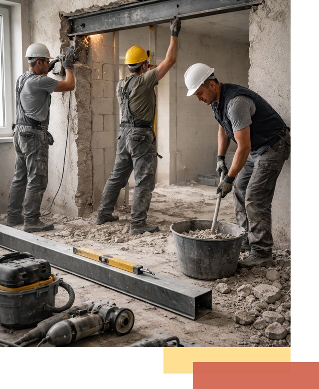 Создание проемов в стенах и несущих конструкциях в Сальске