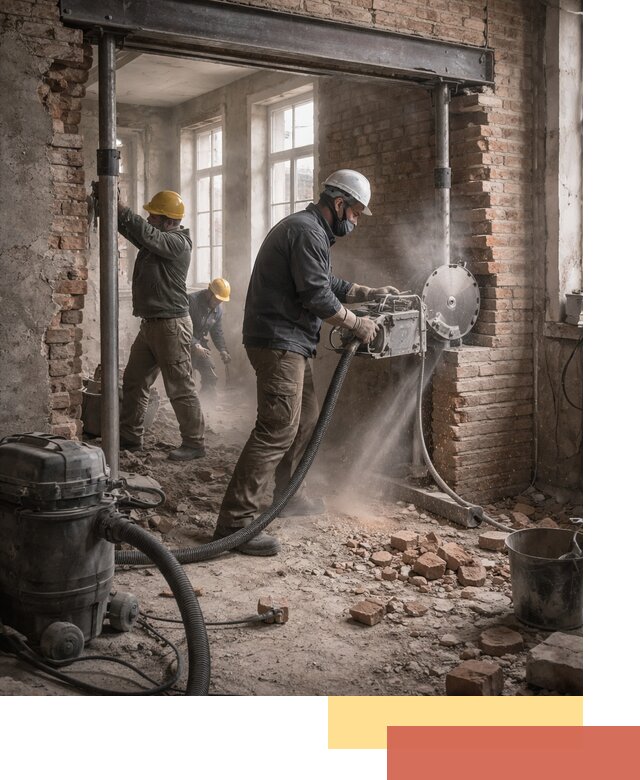 Прорезка проема в стене под дверной или оконный проем в Сальске