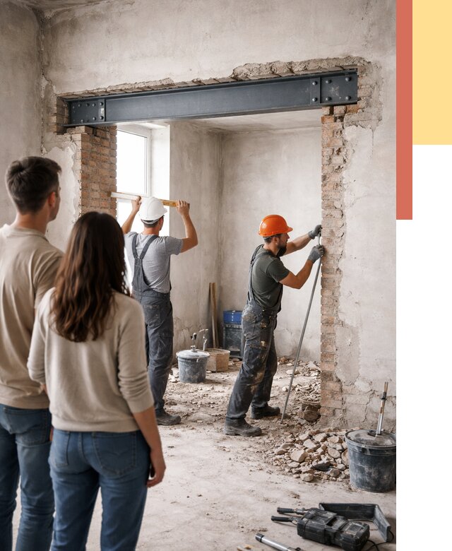 Усиление проема в стене в Сальске от 9660 руб. — усиление дверного проема металлоконструкцией | ОТДЕЛОЧНИК-Слс