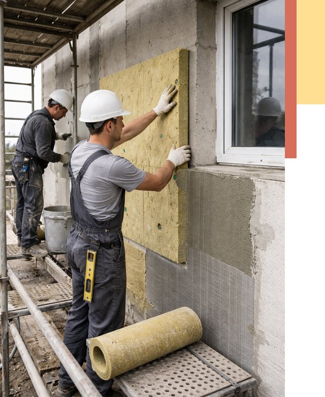 Утепление стен в Сальске от 4372 руб. под ключ — быстро и недорого | ОТДЕЛОЧНИК-Слс