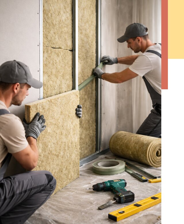 Шумоизоляция стен в Сальске под ключ от 1881 руб. | ОТДЕЛОЧНИК-Слс