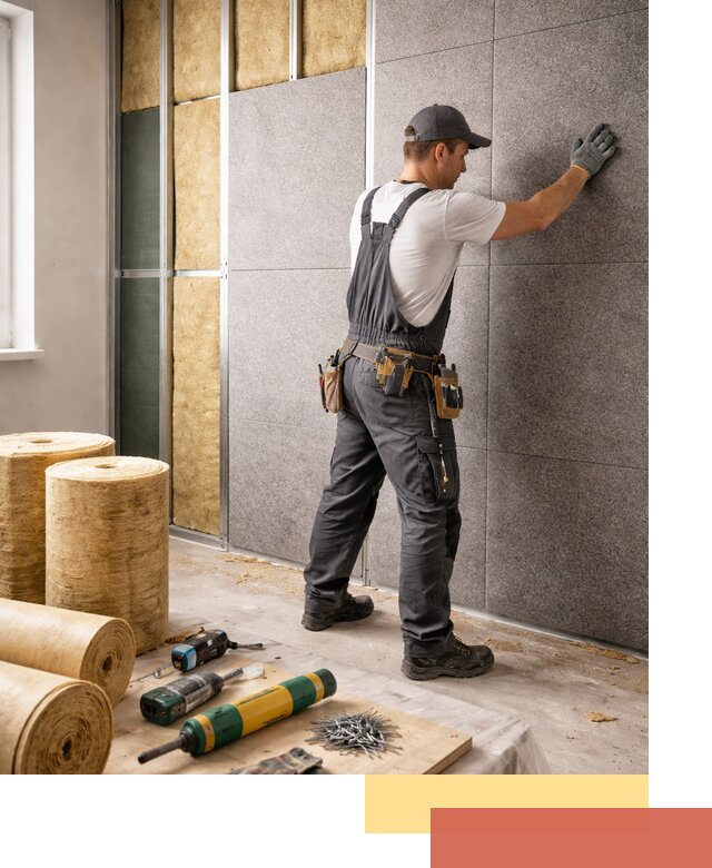 Профессиональная шумоизоляция стен в Сальске для квартиры и офиса