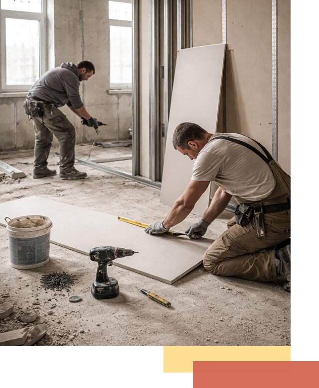 Кладка перегородок из ПГП под ключ в Сальске