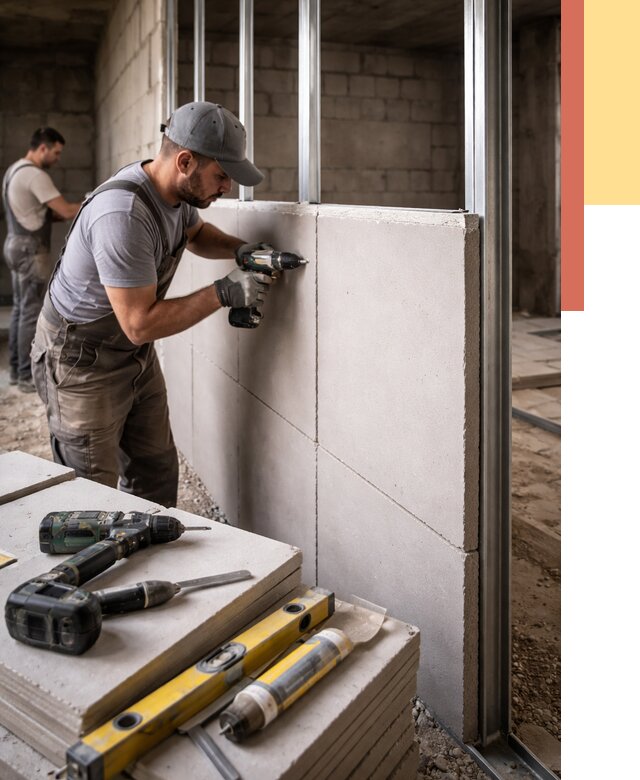 Кладка влагостойких перегородок ПГП в Сальске от 1220 руб. под ключ | ОТДЕЛОЧНИК-Слс