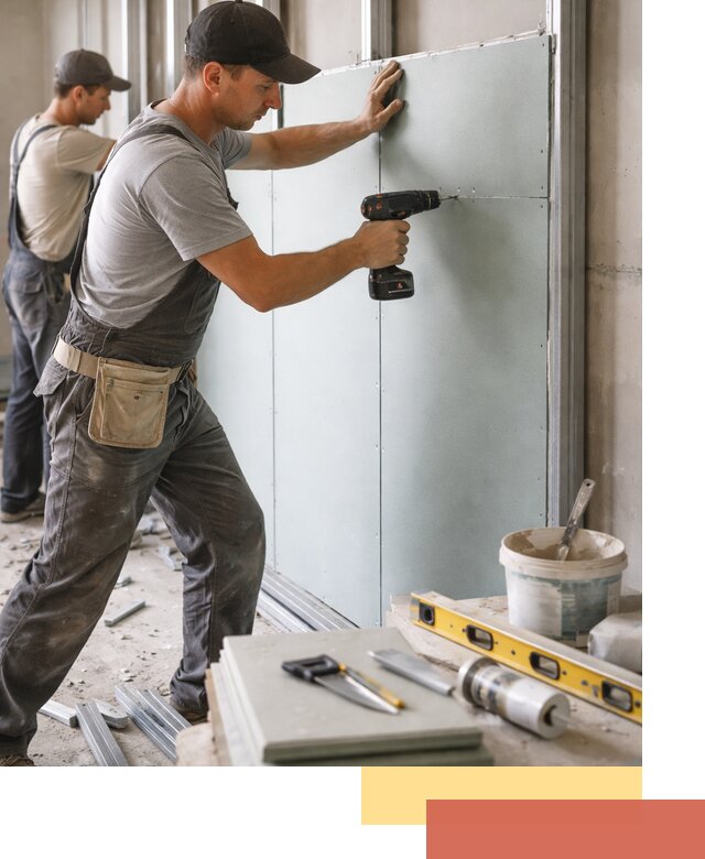 Кладка влагостойких перегородок ПГП в Сальске