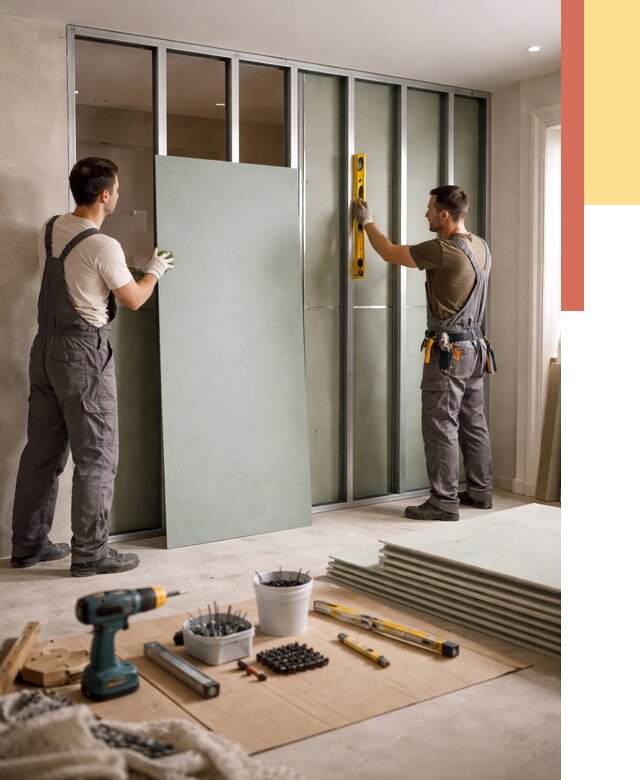 Перегородка из влагостойкого гипсокартона в Сальске от 4881 руб. — монтаж под ключ | ОТДЕЛОЧНИК-Слс