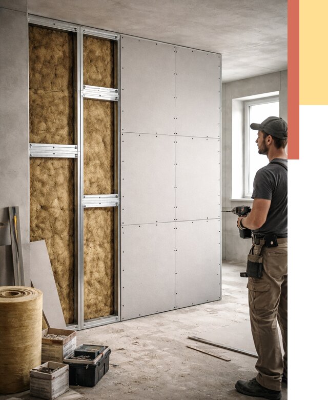 Усиленная перегородка под навеску в Сальске от 13015 руб. — монтаж под ключ | ОТДЕЛОЧНИК-Слс