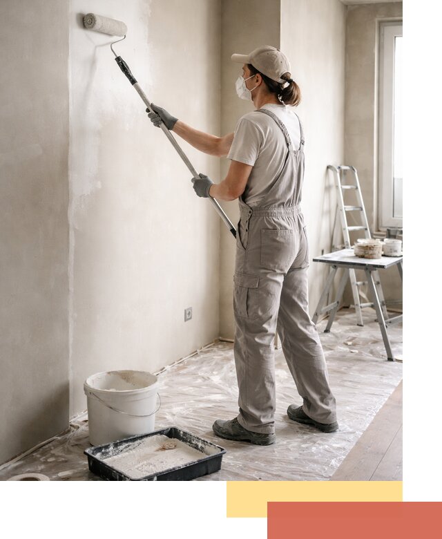 Покраска перегородок из гипсокартона в Сальске качественно и недорого