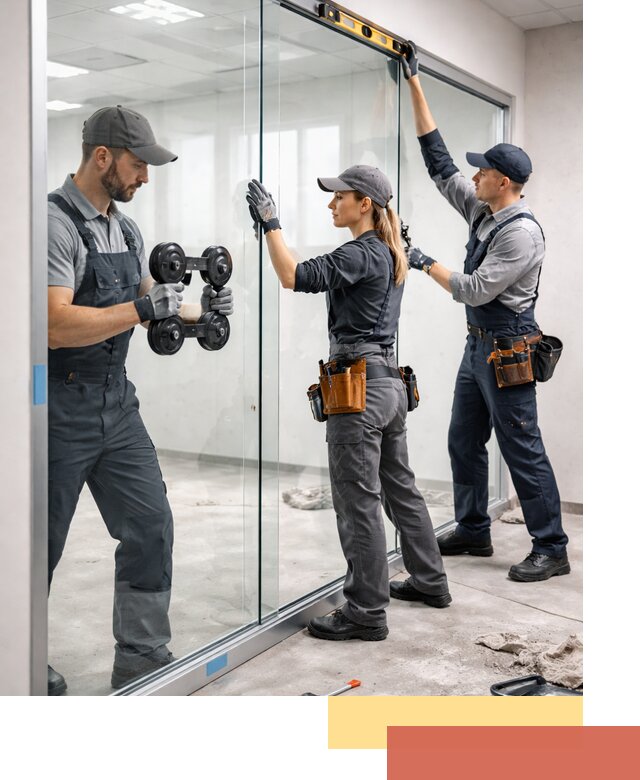 Профессиональный монтаж стеклянных перегородок в Сальске