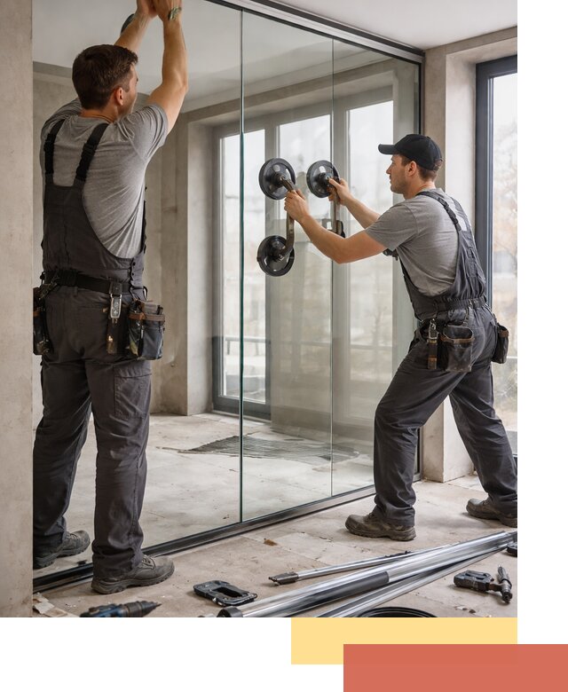 Цельностеклянные перегородки под ключ в Сальске