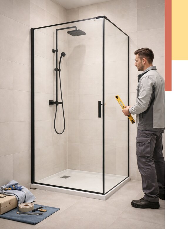 Стеклянные перегородки для душа в Сальске от 12710 руб. | Монтаж под ключ — ОТДЕЛОЧНИК-Слс