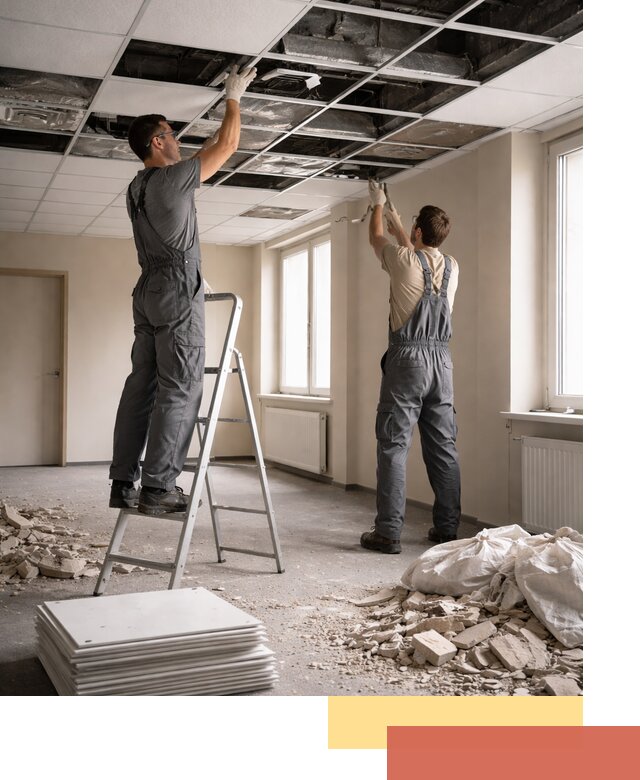 Демонтаж потолков Армстронг профессионально в Сальске