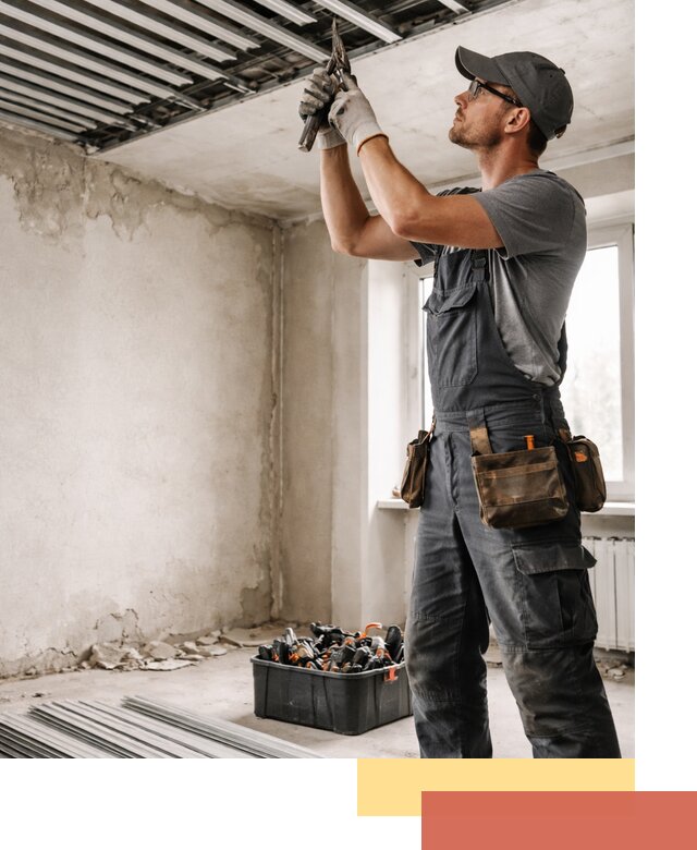 Демонтаж реечного потолка в Сальске быстро и аккуратно