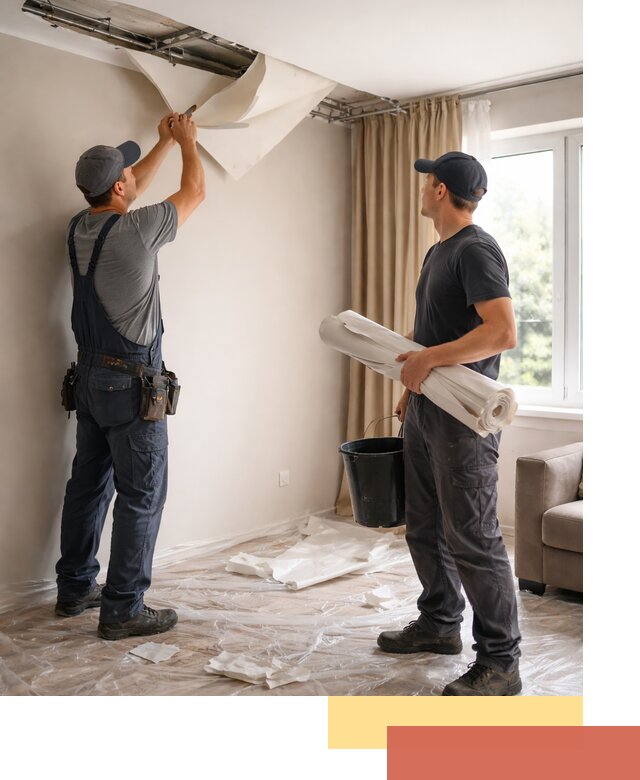 Демонтаж натяжного потолка в Сальске быстро и аккуратно