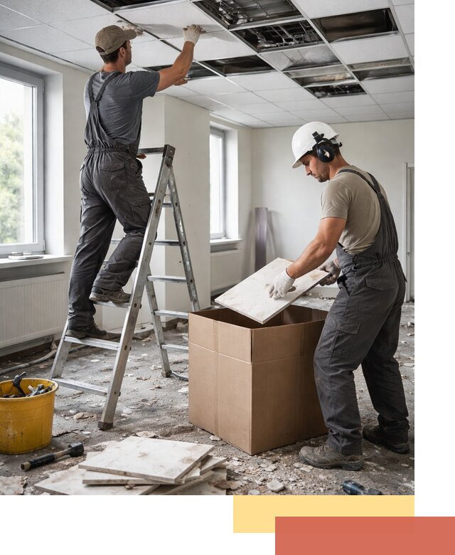 Демонтаж потолочной плитки в Сальске быстро и аккуратно