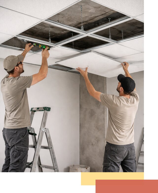 Монтаж потолка Армстронг под ключ в Сальске