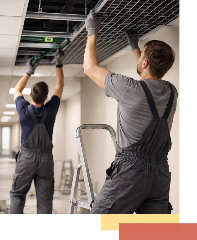 Монтаж потолка Грильято в Сальске: установка под ключ качественно